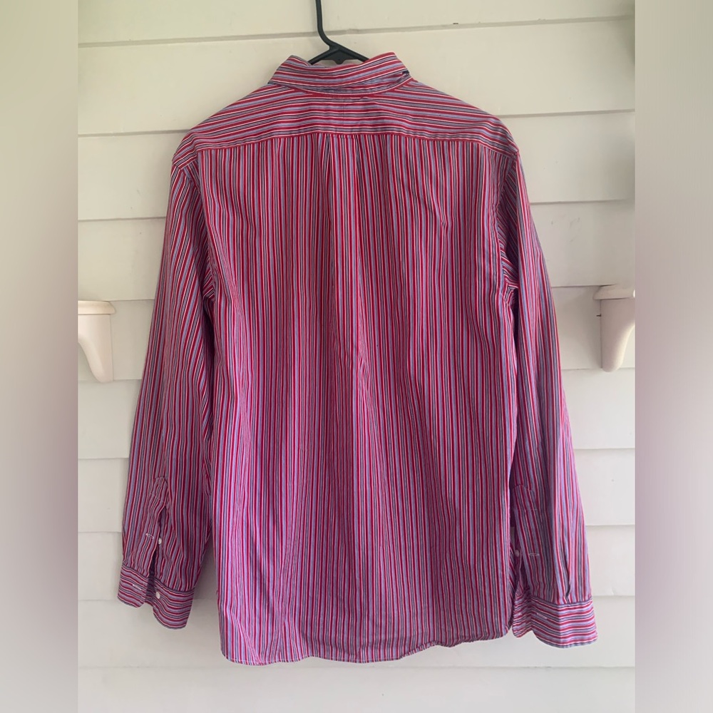 Ralph Lauren Custom Fit Striped Long Sleeve Button Shirt Men’s Size Large - Picture 8 of 12